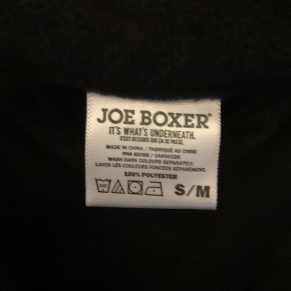 Joe Boxer Men’s Micro fleece Robe, Black - Picture 3 of 8